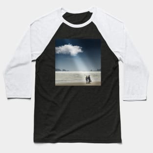 Tenby Beach Scene, Wales Baseball T-Shirt